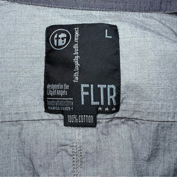 FLTR - Faith Loyalty Truth Respect Long Sleeve Button Up 100% Cotton - Picture 4 of 6